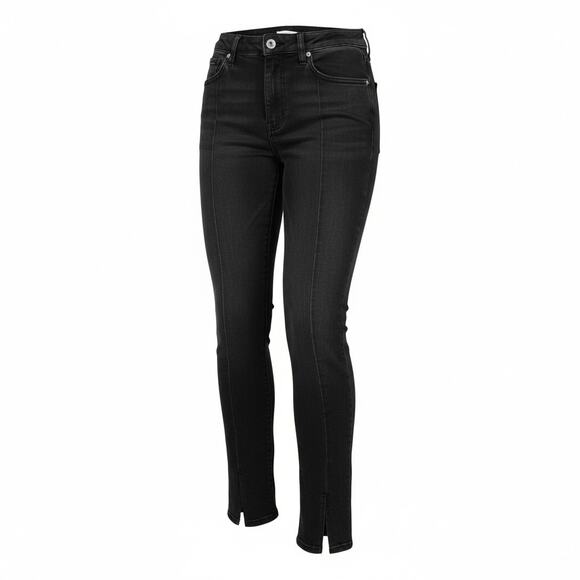 NWT Abercrombie High Rise Skinny Split Cuff Jeans NWT Size 6 - Picture 2 of 9